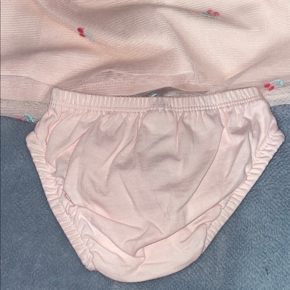Carter's Pink Baby Dress Cherry Tulle         size Newborn - Picture 11 of 12